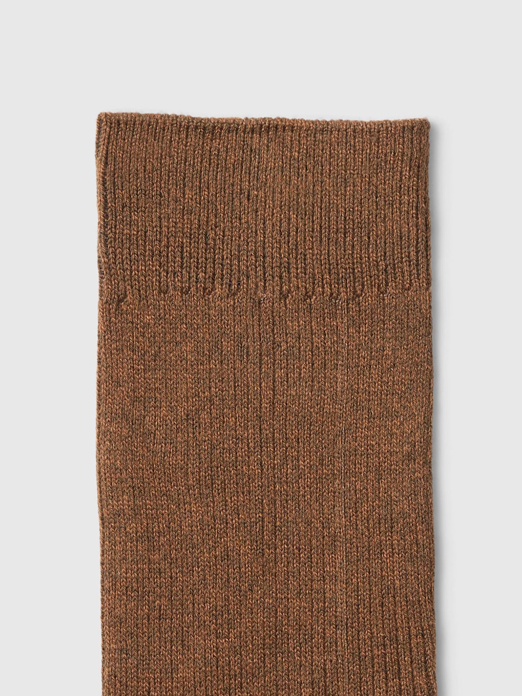 COTTON BLEND SOCKS, Turkish Coffee, highres