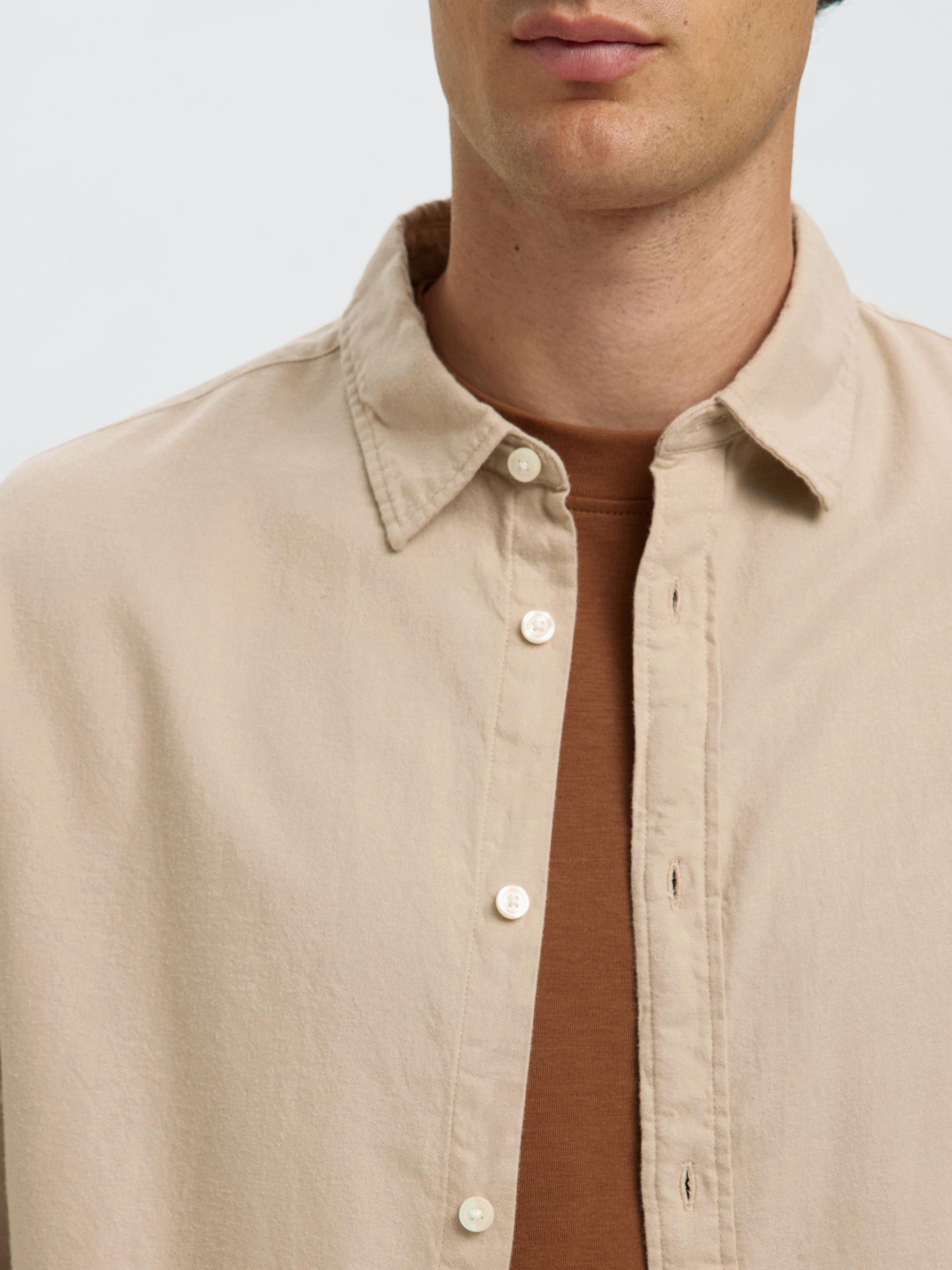 FLANNEL SHIRT, Pure Cashmere, highres