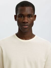 COTON T-SHIRT, Egret, highres