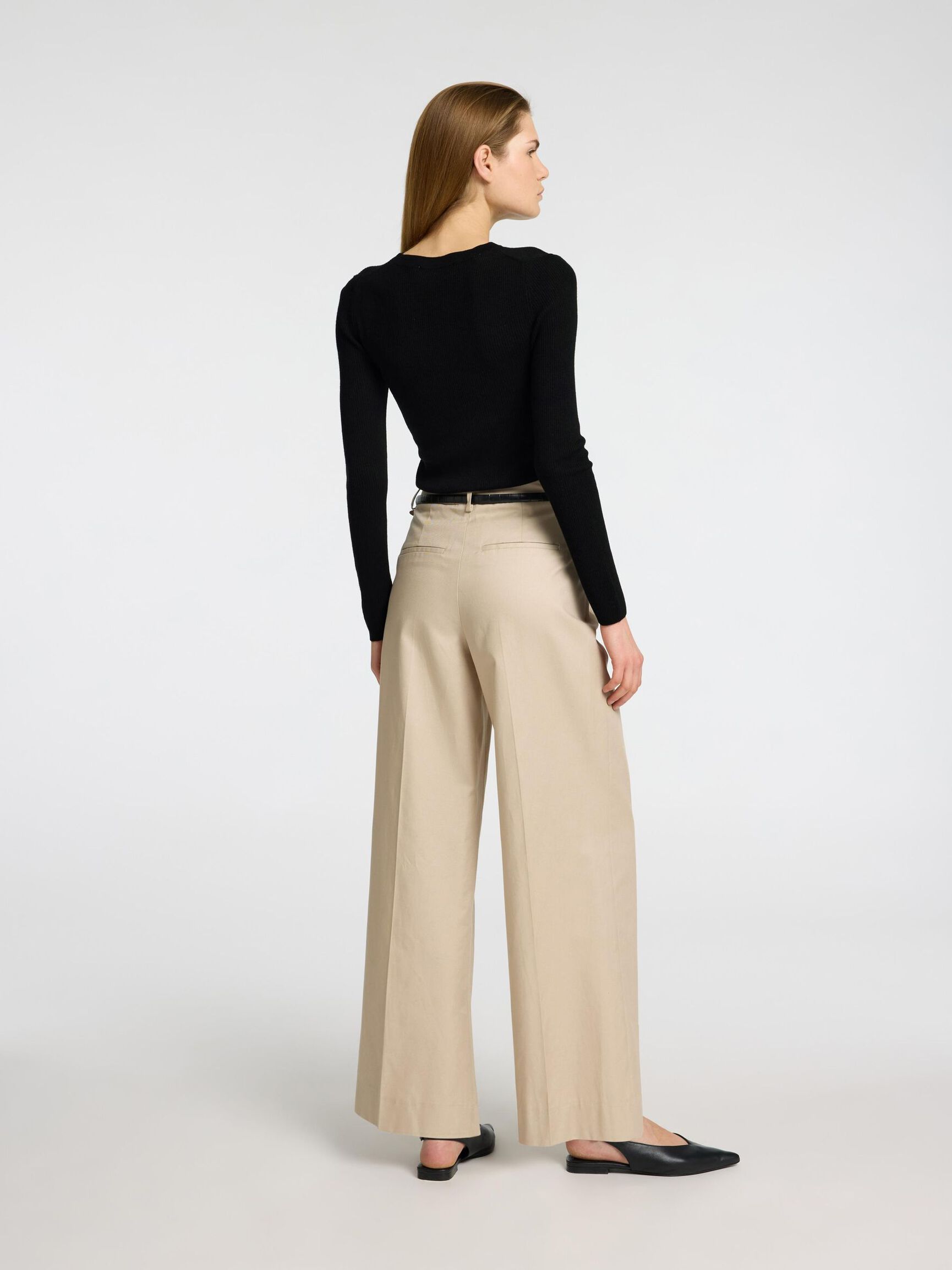 ULLBLANDING STRIKKET TOPP, Black, highres