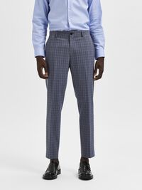 VISKOSEMIX KARO HOSE, Grey, highres