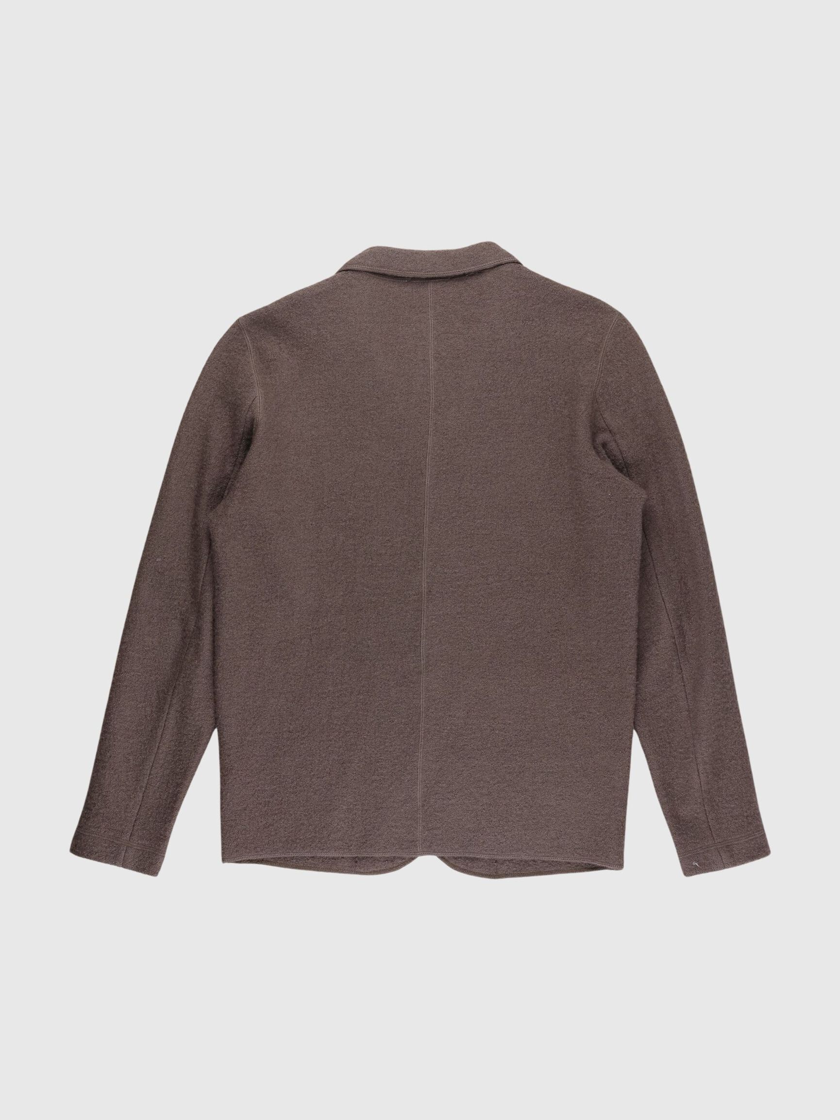 WOOL BLAZER, Morel, highres