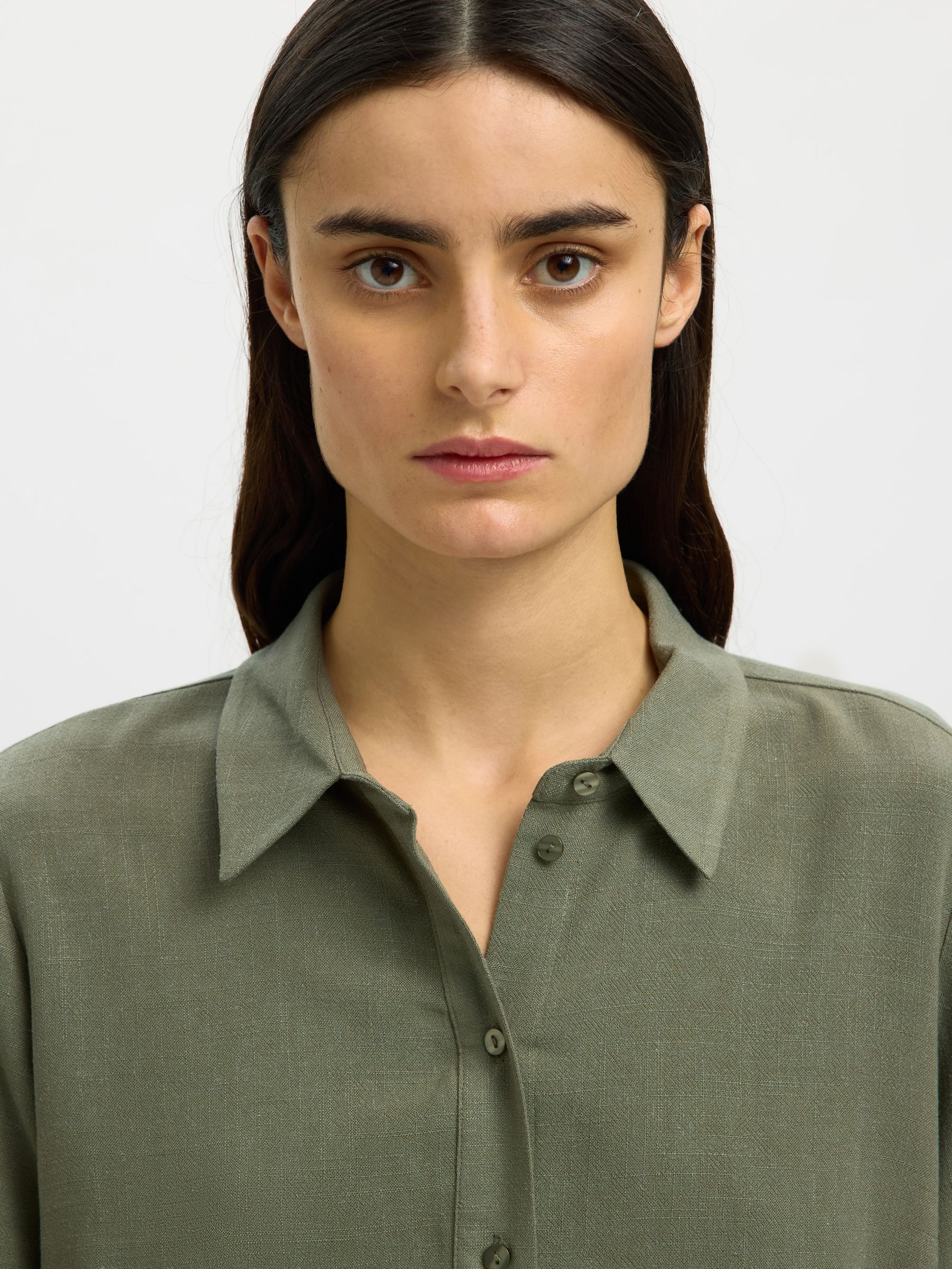 KOSZULA, Deep Lichen Green, highres