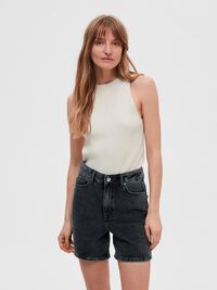 SLEEVELESS KNITTED TOP, Birch, highres