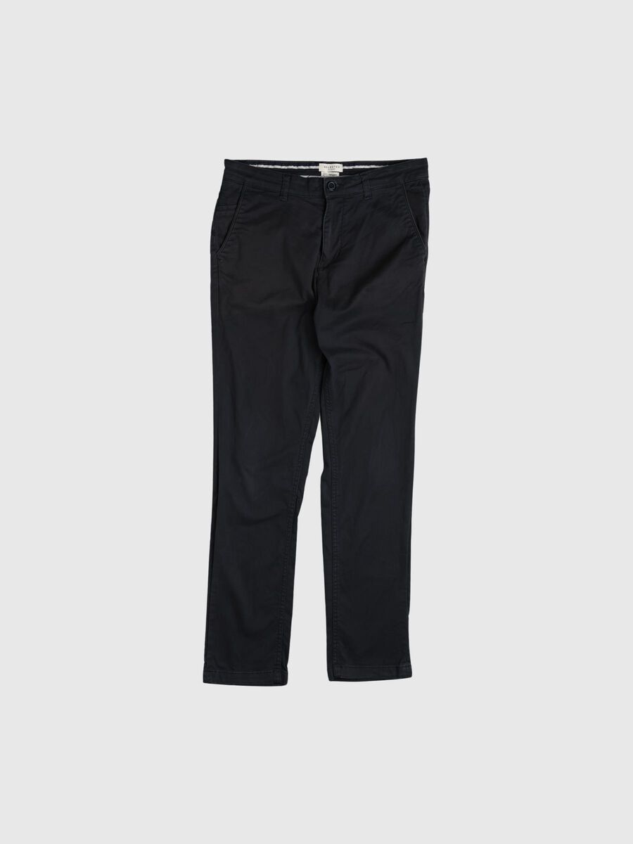Product tile image - 196 STRAIGHT FIT FLEX CHINOS, Black | 80000062_Black