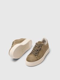 CHUNKY WILDLEDER SNEAKERS, Grape Leaf, highres