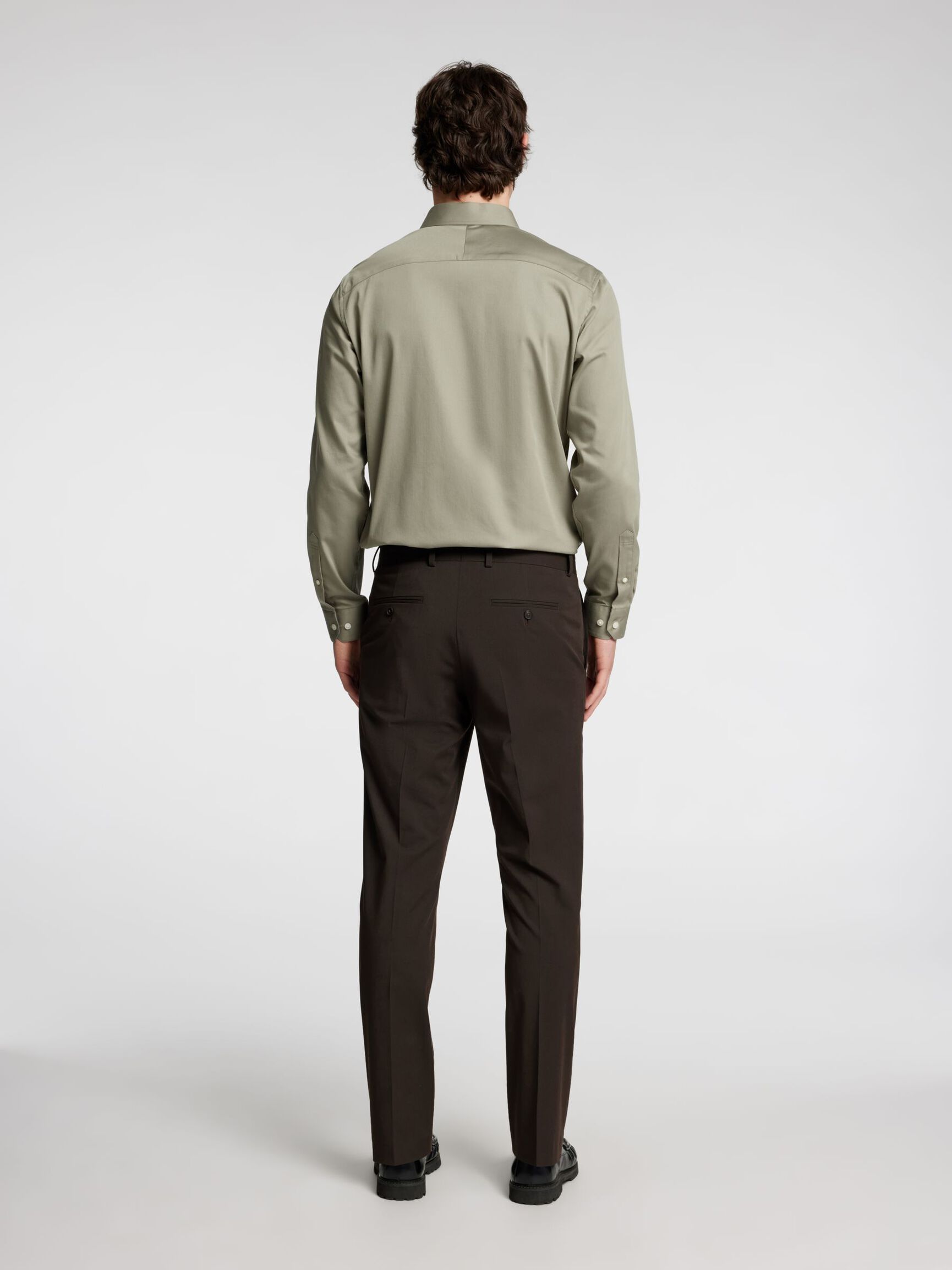 SLIM FIT SKJORTE, Vetiver, highres