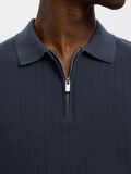Selected ZIP UP POLO SHIRT, Sky Captain, highres - 16096388_SkyCaptain_006.jpg