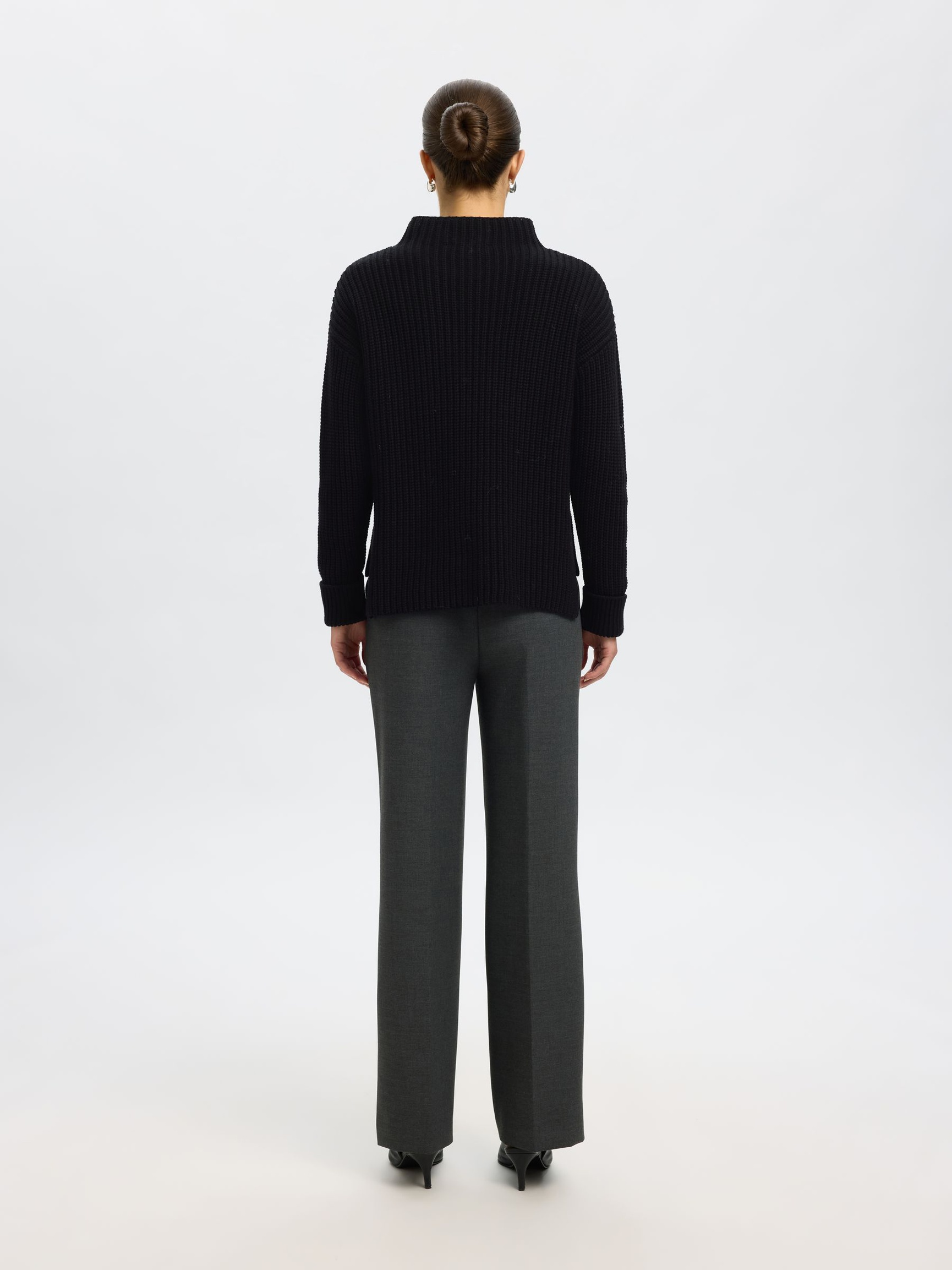 OVERSIZED PULLOVER, Black, highres