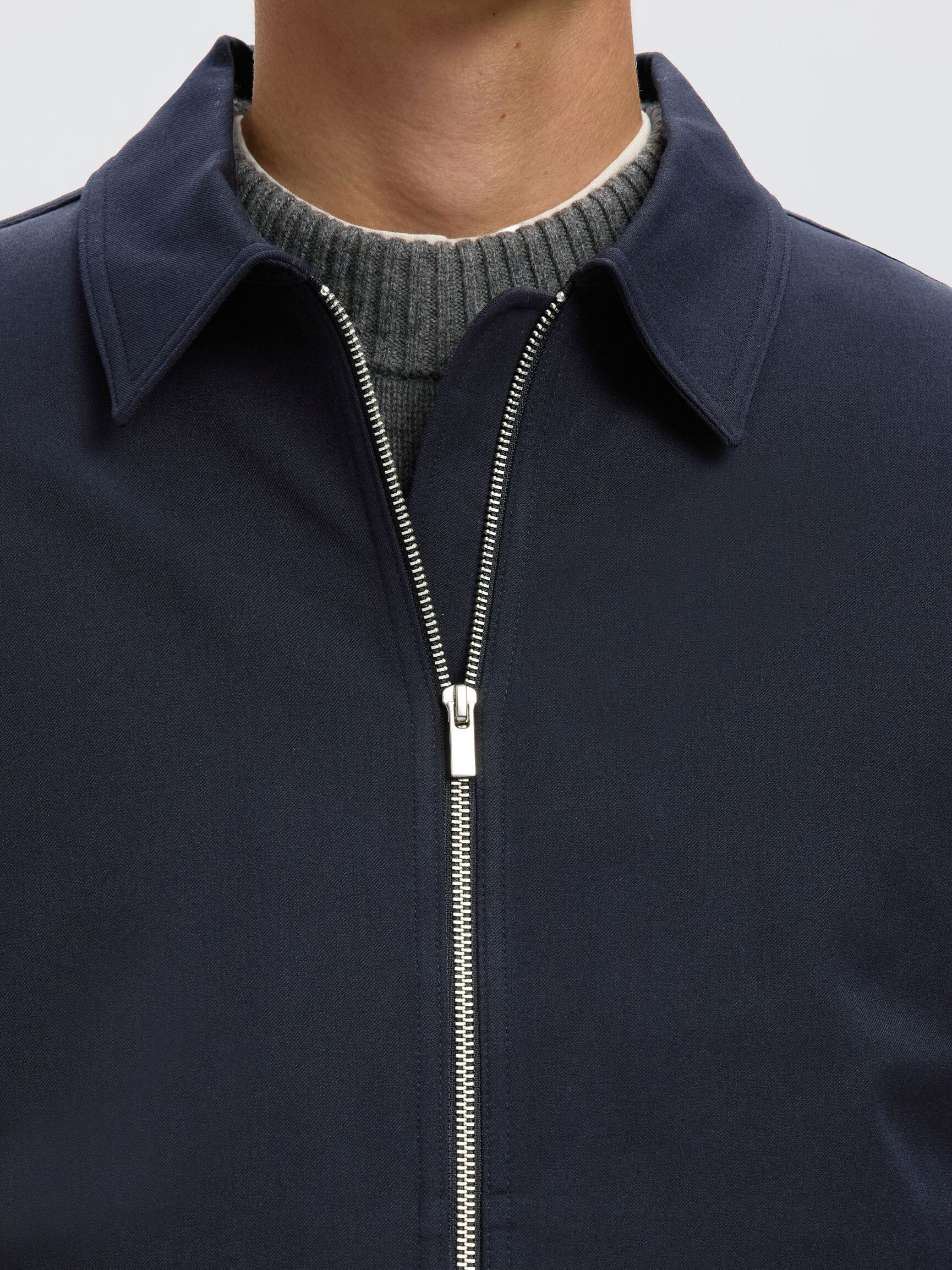 REGULAR FIT JACKET, Navy Blazer, highres