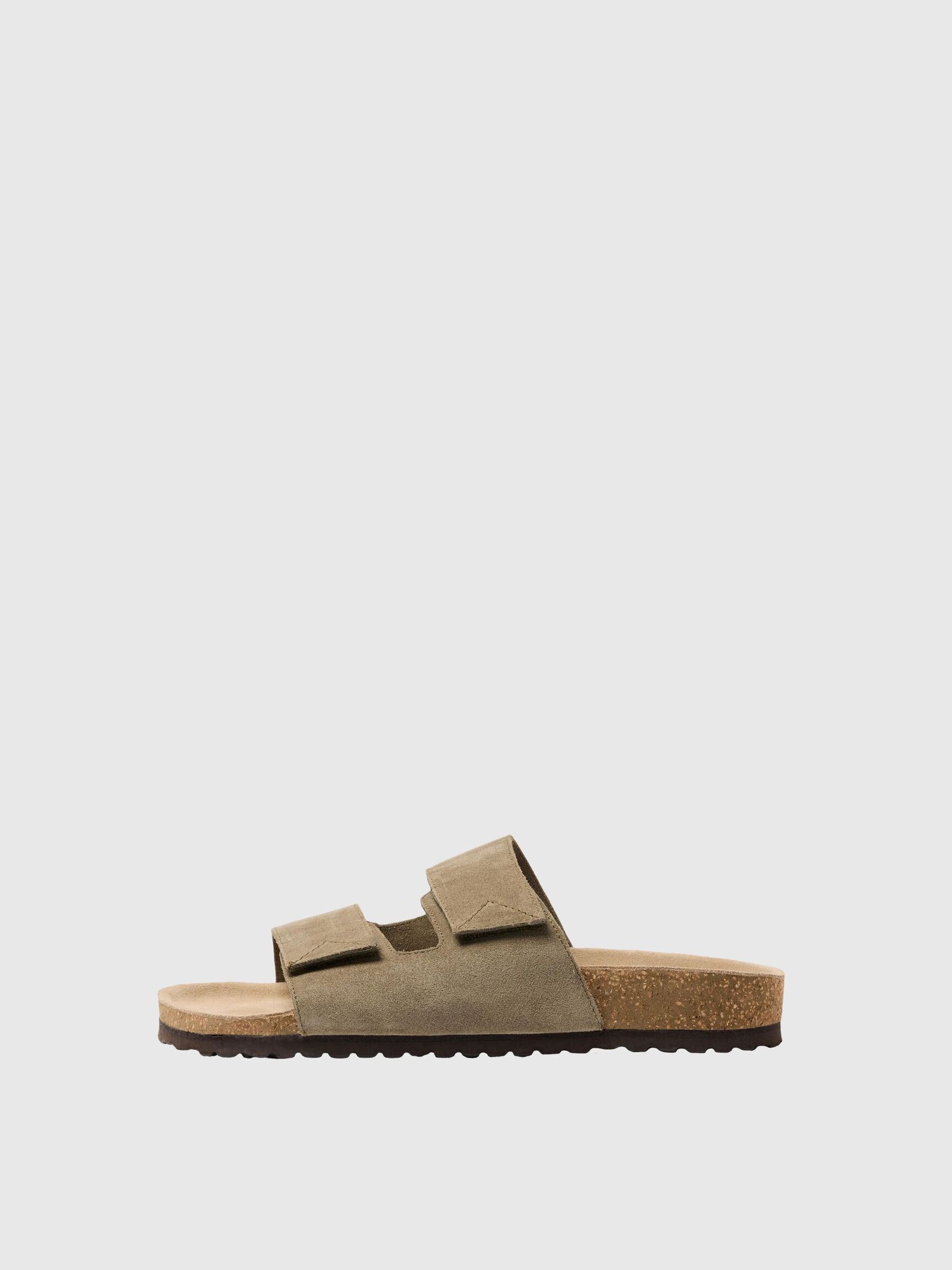 SUEDE SLIDERS, Grape Leaf, highres
