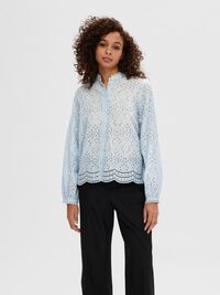 BORDADO INGLÉS CAMISA, Cashmere Blue, highres