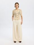Selected KATOENMIX WIDE LEG BROEK, Ecru, highres - 16097738_Ecru_005.jpg