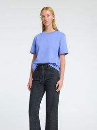 BOXY T-SHIRT, Cornflower Blue, highres