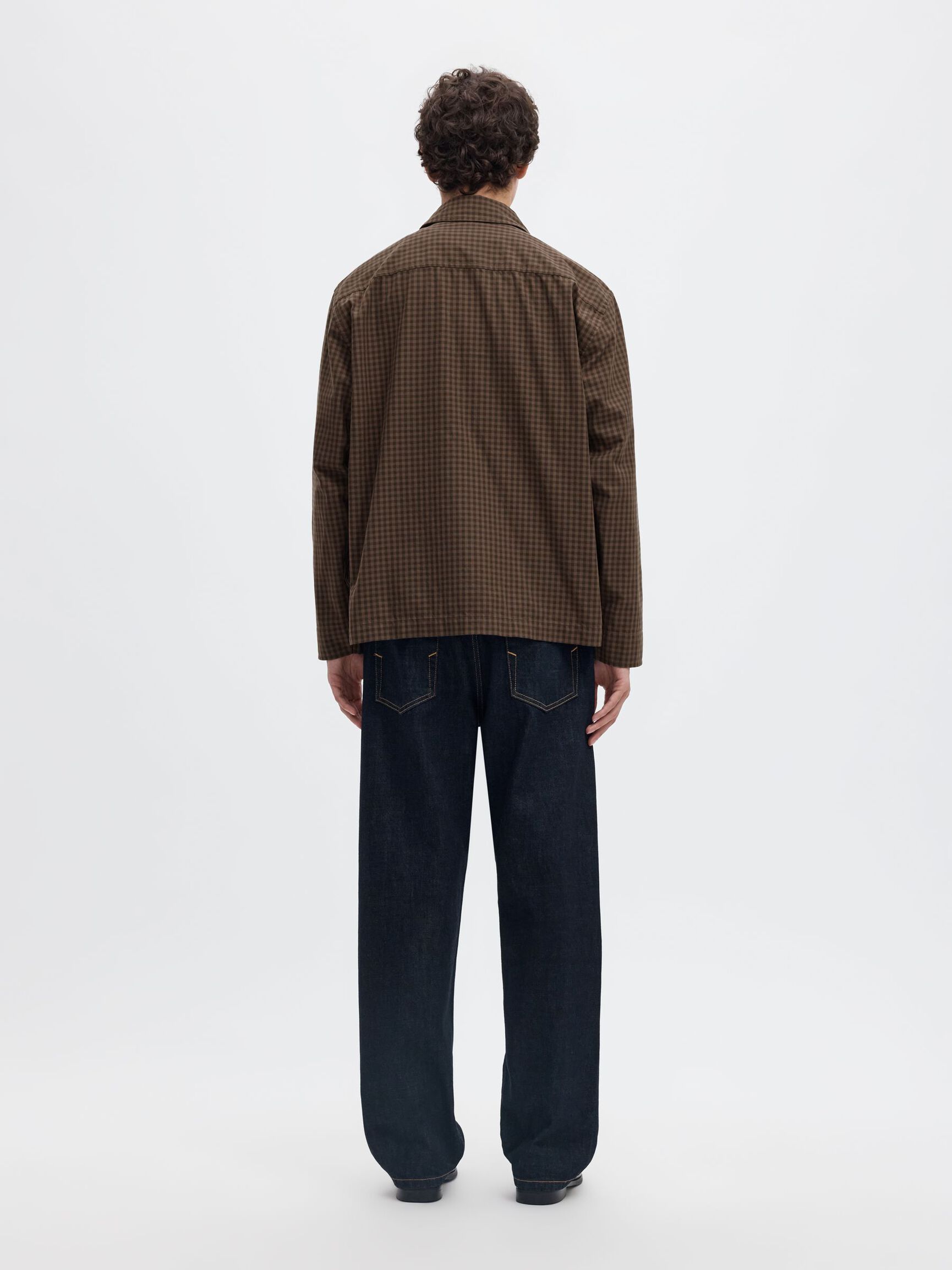RELAXED FIT OVERSHIRT, Chocolate Chip, highres