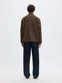 RELAXED FIT OVERSHIRT, Chocolate Chip, highres