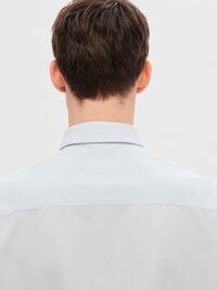 COTTON BLEND SHORT SLEEVED SHIRT, Skyway, highres