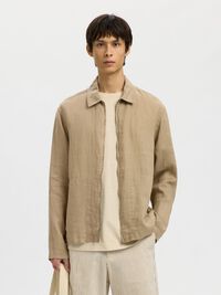 LEINEN LEICHTE JACKE, Savannah Tan, highres