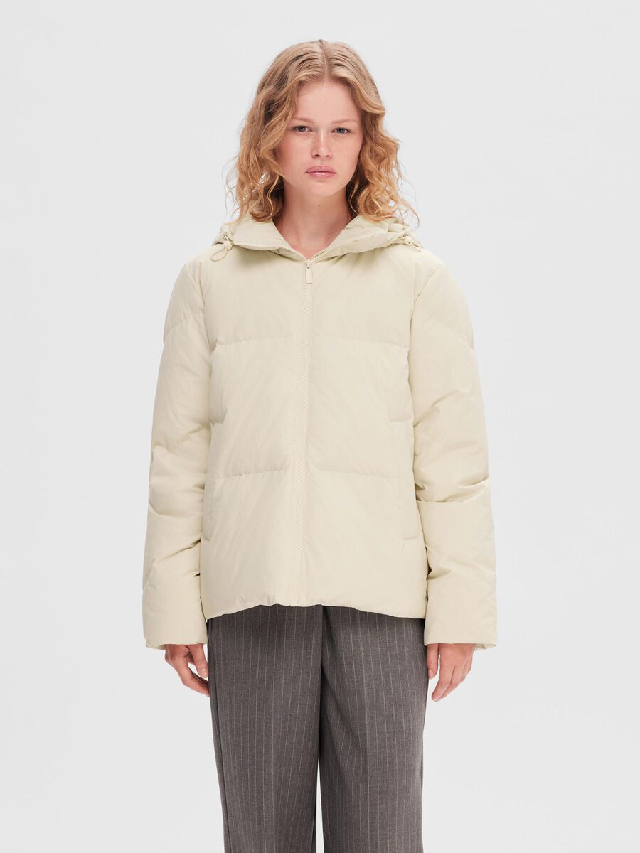 Selected RE:DOWN® WATTIERTE JACKE, Sandshell, highres - 16090101_Sandshell_003.jpg