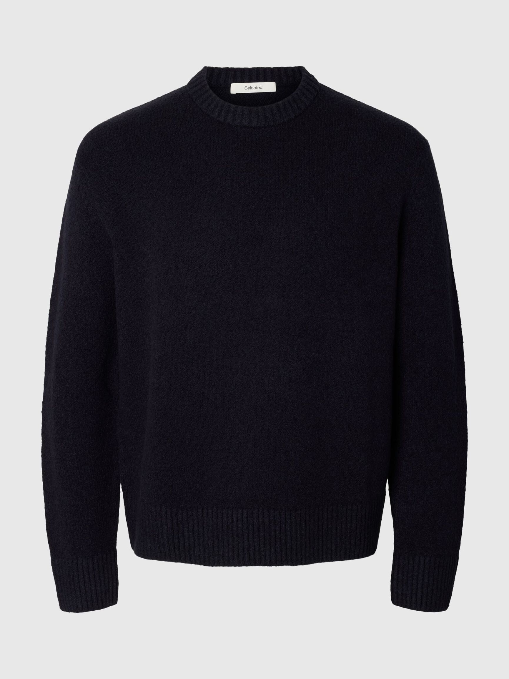 SWETER Z DZIANINY, Navy Blazer, highres