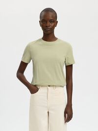 CLASSIC COTTON T-SHIRT, Lint, highres