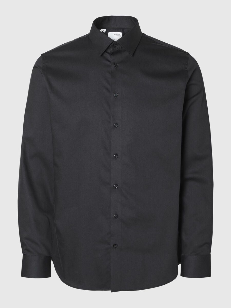 Selected SLIM FIT HEMD, Black, highres - 16092939_Black_001.jpg
