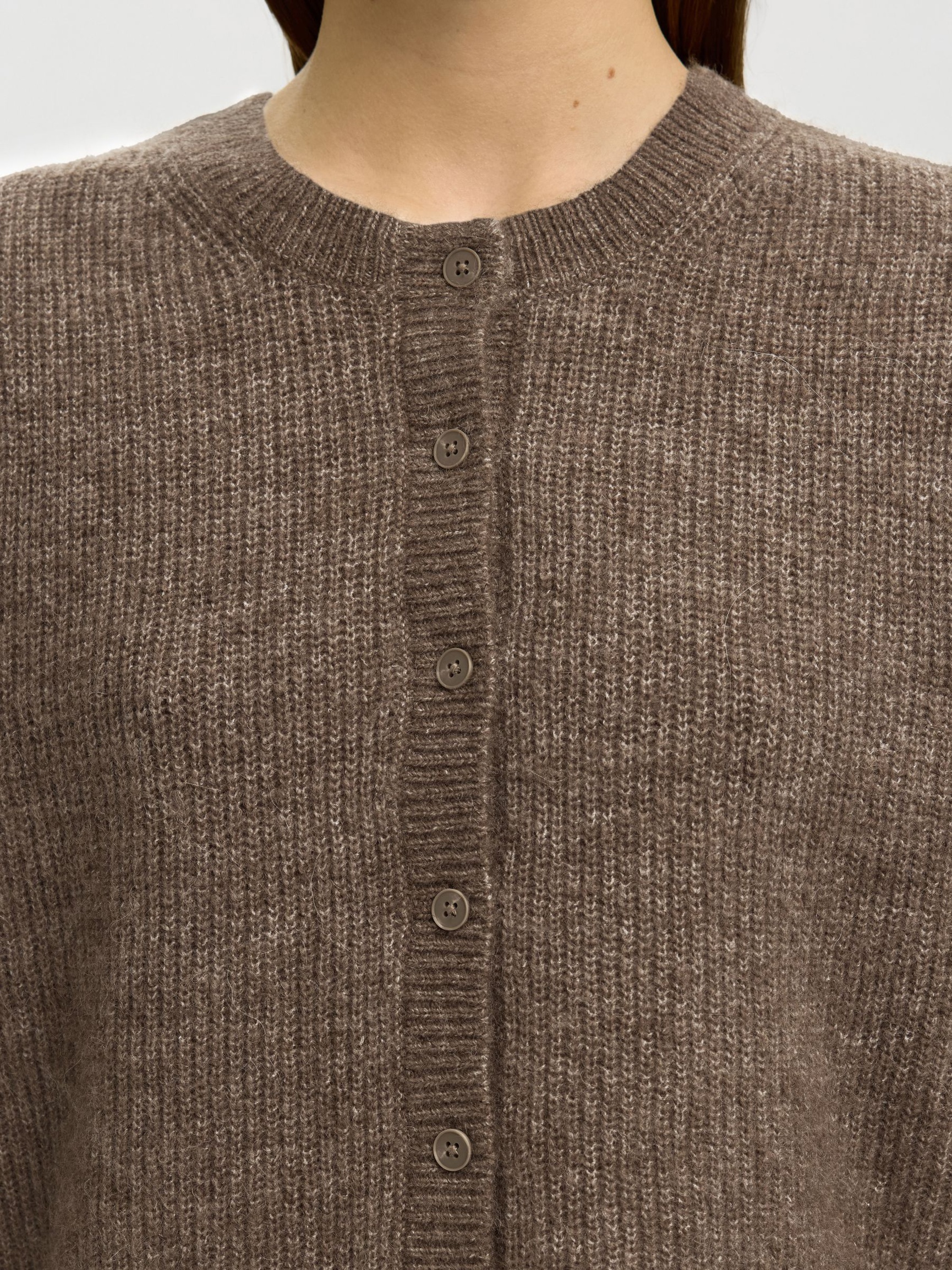 LAINE MÉLANGÉE GILET, Chocolate Chip, highres
