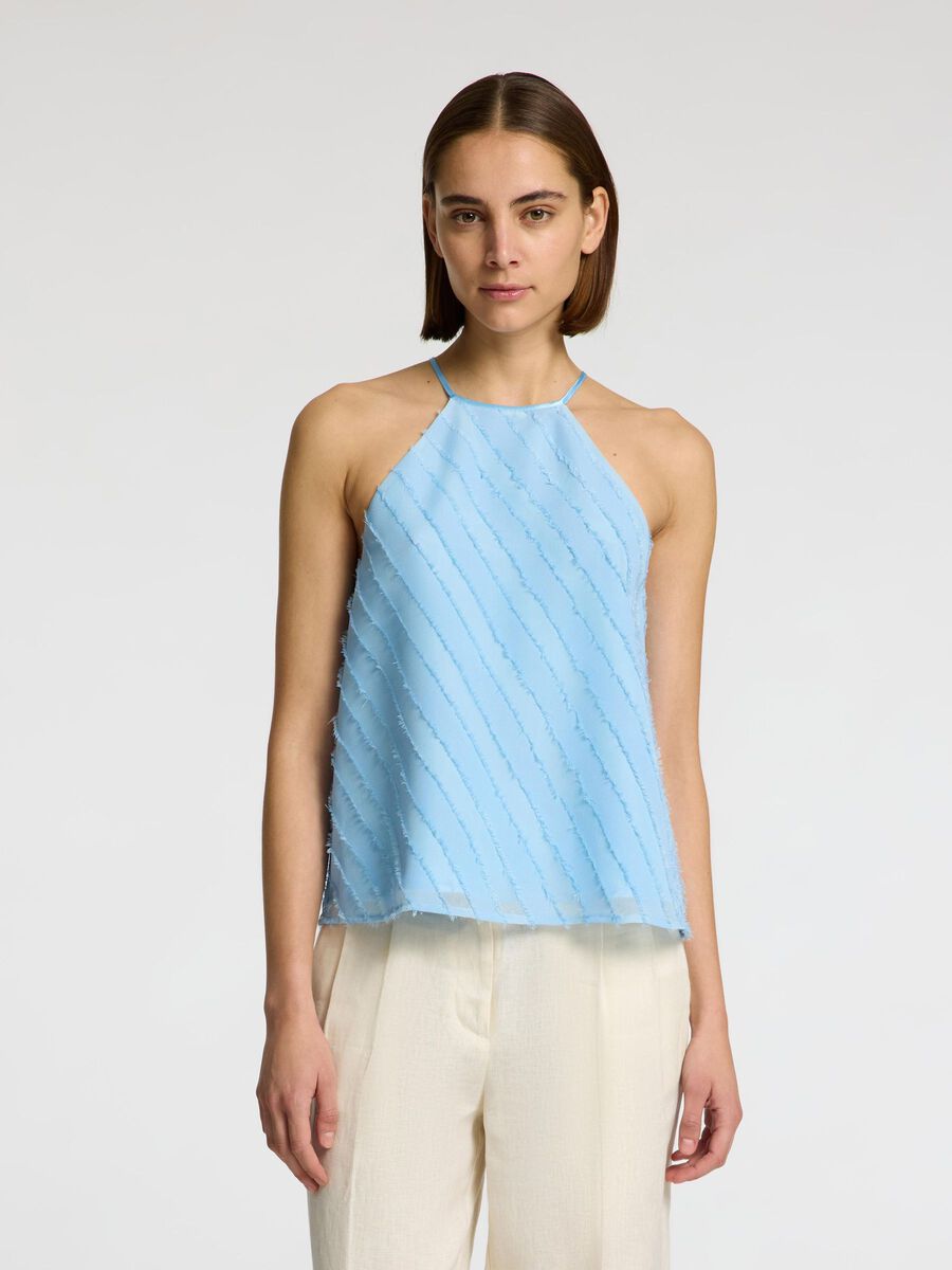 Selected ÄRMELLOSES NECKHOLDER-TOP, Cerulean, highres - 16098869_Cerulean_003.jpg