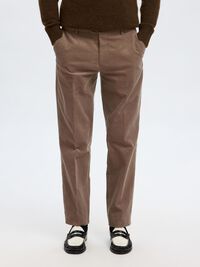 REGULAR FIT CORDUROY TROUSERS, Brownie, highres