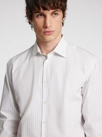 RELAXED FIT LONG SLEEVED SHIRT, White, highres