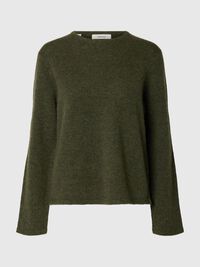 WOOL BLEND KNITTED PULLOVER, Kalamata, highres