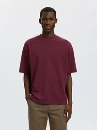 LOOSE FIT T-SHIRT, Tawny Port, highres