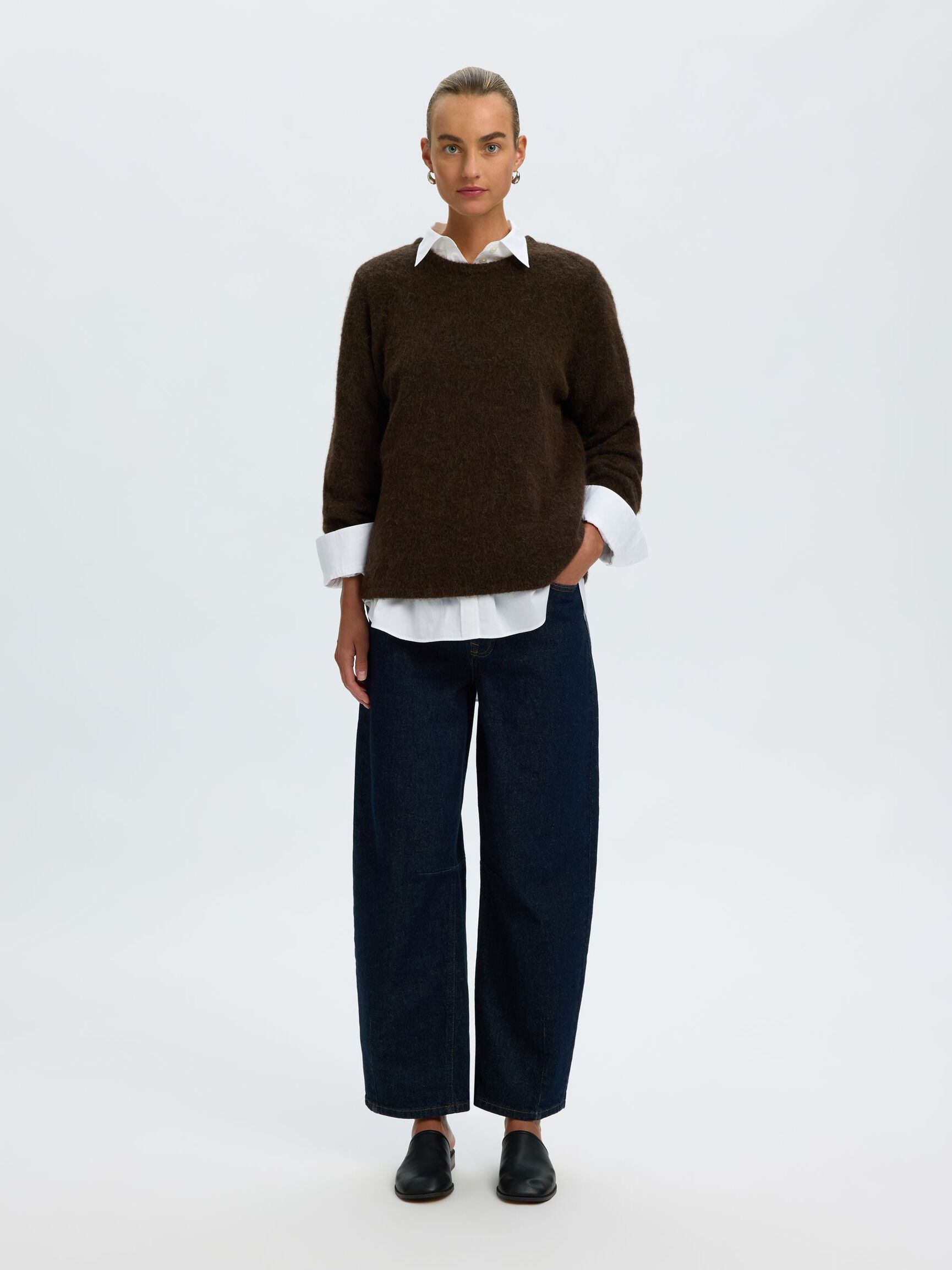WOOL BLEND KNITTED JUMPER, Delicioso, highres