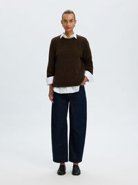 WOOL BLEND KNITTED JUMPER, Delicioso, highres