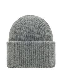 CZAPKA BEANIE, Light Grey Melange, highres