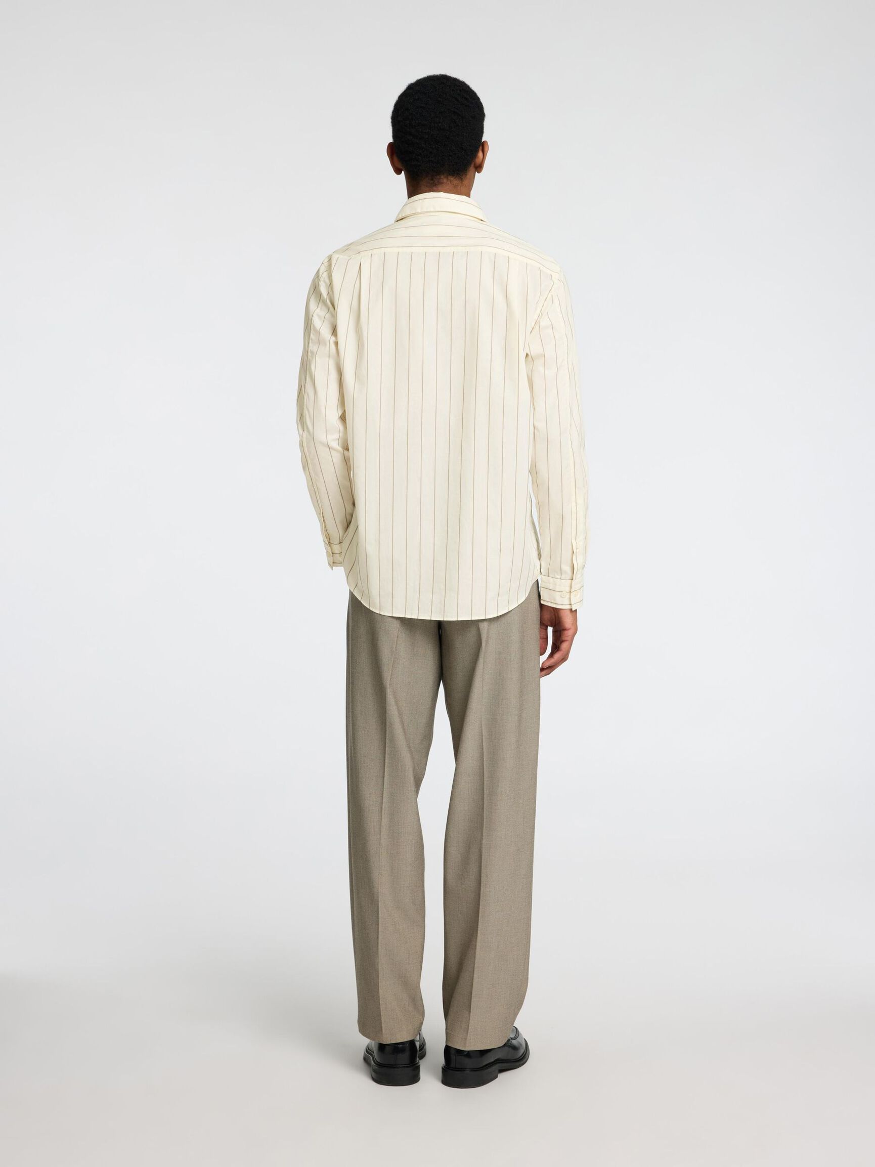 REGULAR FIT SHIRT, Egret, highres