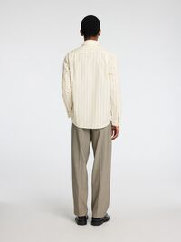 REGULAR FIT SHIRT, Egret, highres