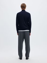 SWETER Z KRÓTKIM ZAMKIEM, Navy Blazer, highres