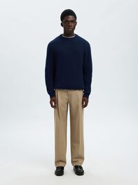 220 COUPE AMPLE PANTALON, Greige, highres