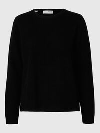100% KASCHMIR PULLOVER, Black, highres