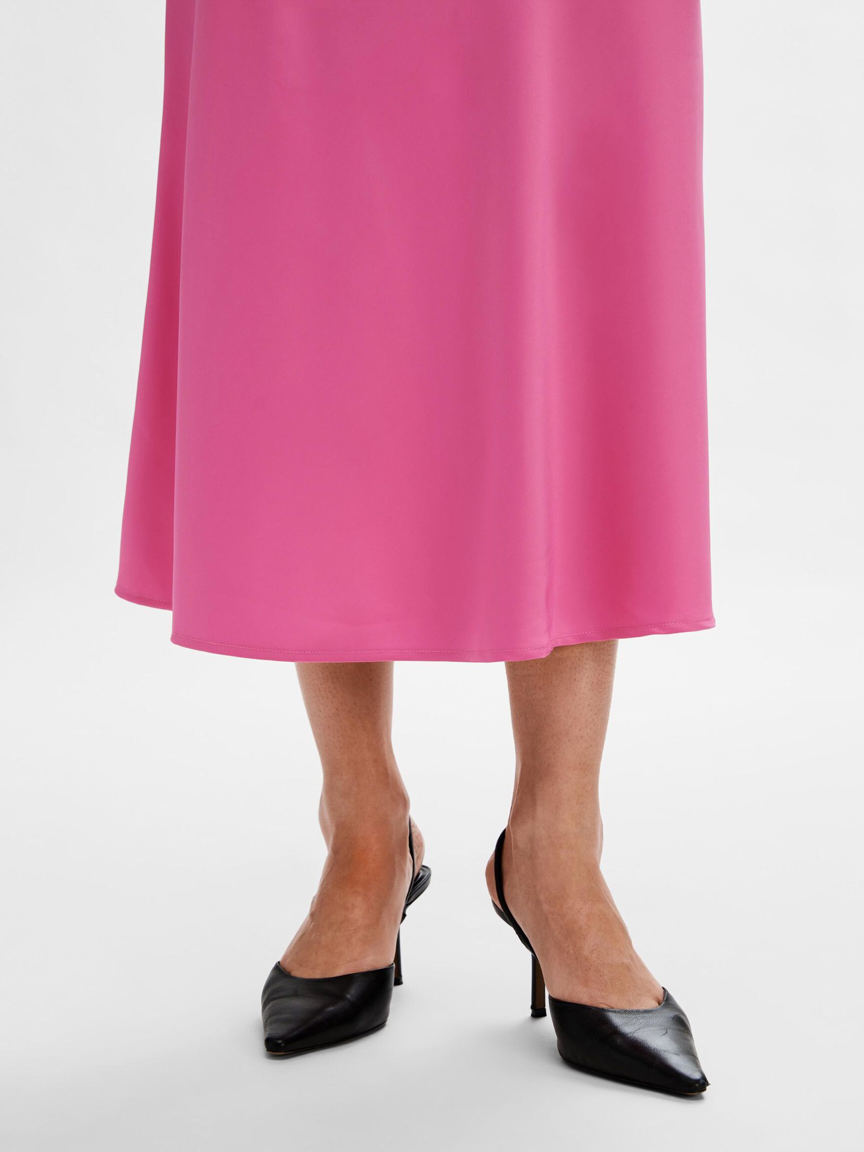 SATIN MIDINEDERDEL, Phlox Pink, highres