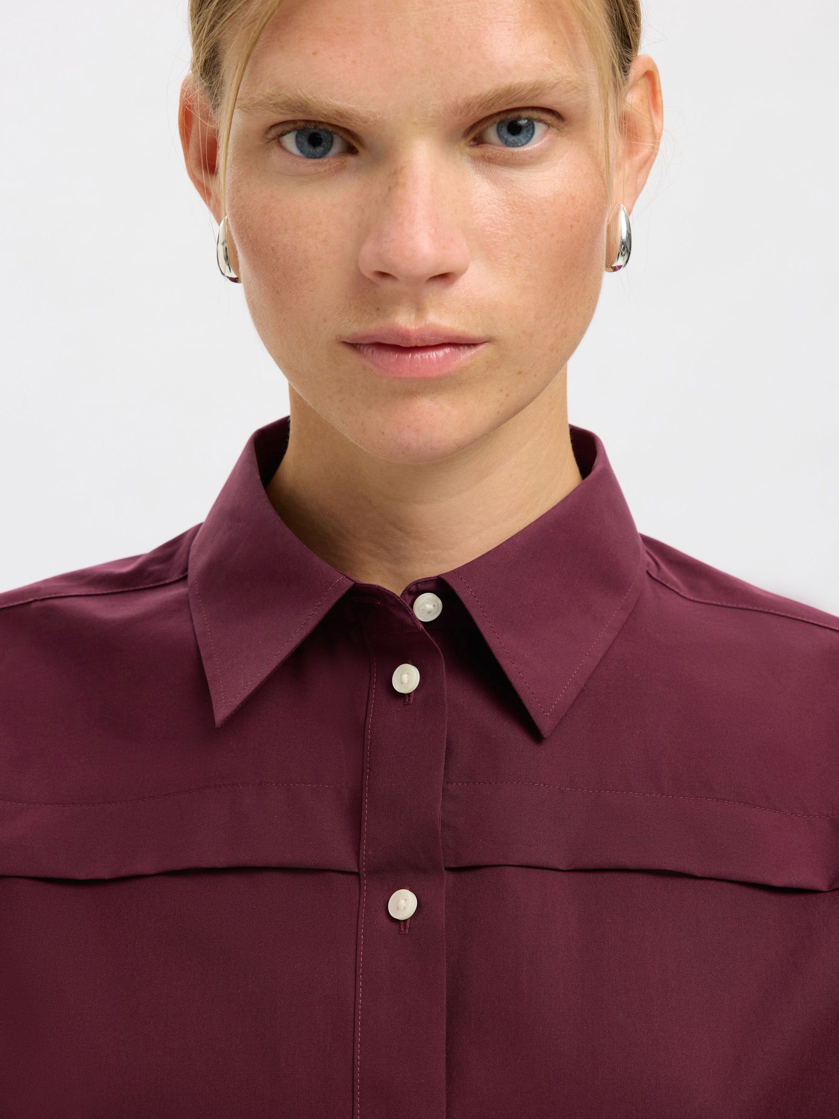 CAMICIA A MANICHE LUNGHE, Fig, highres