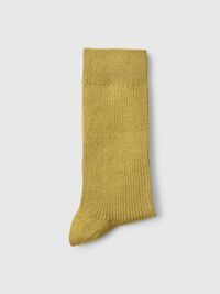 COTTON BLEND SOCKS, Fir Green, highres