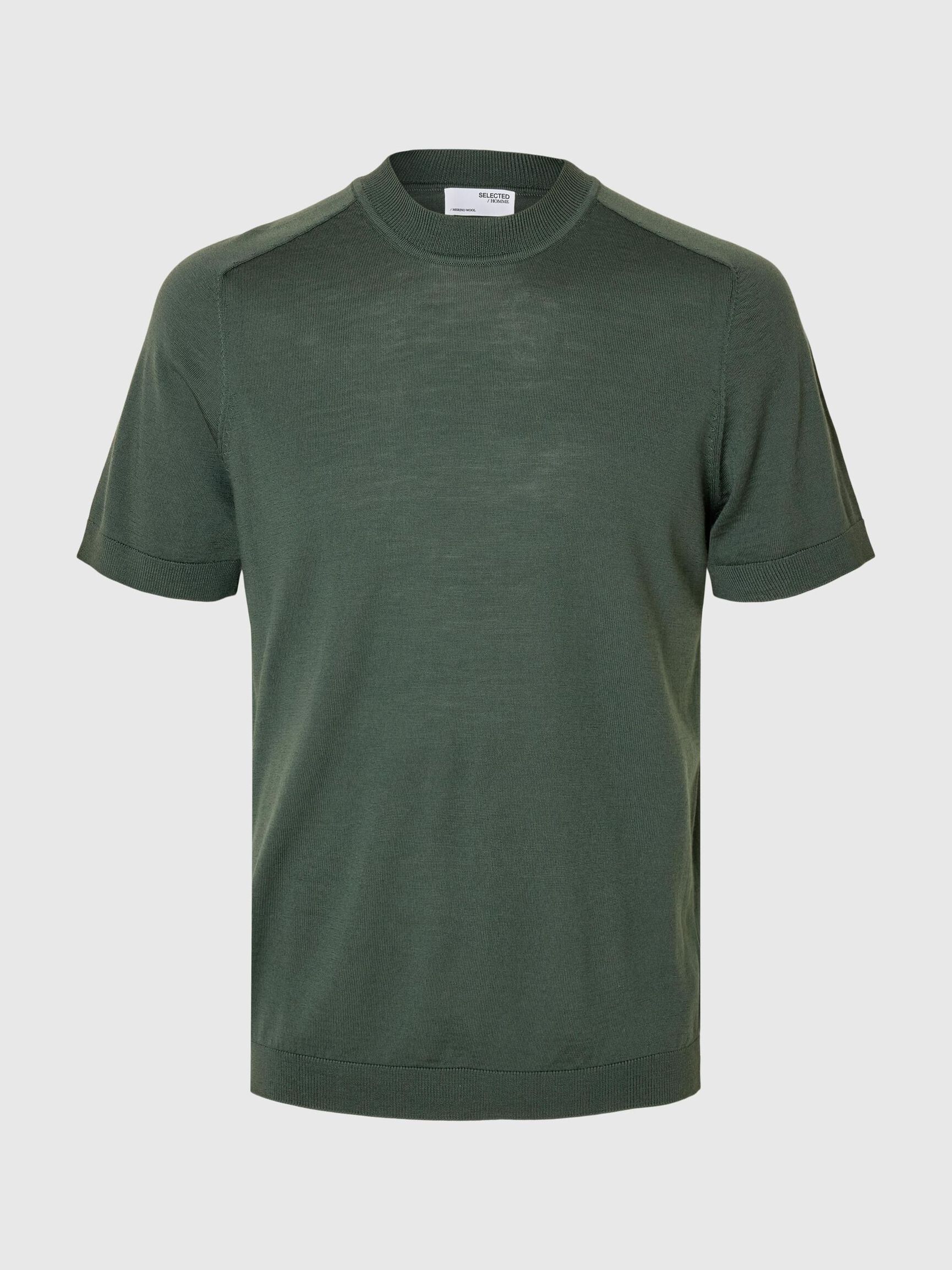100% MERINO WOOL T-SHIRT, Deep Forest, highres