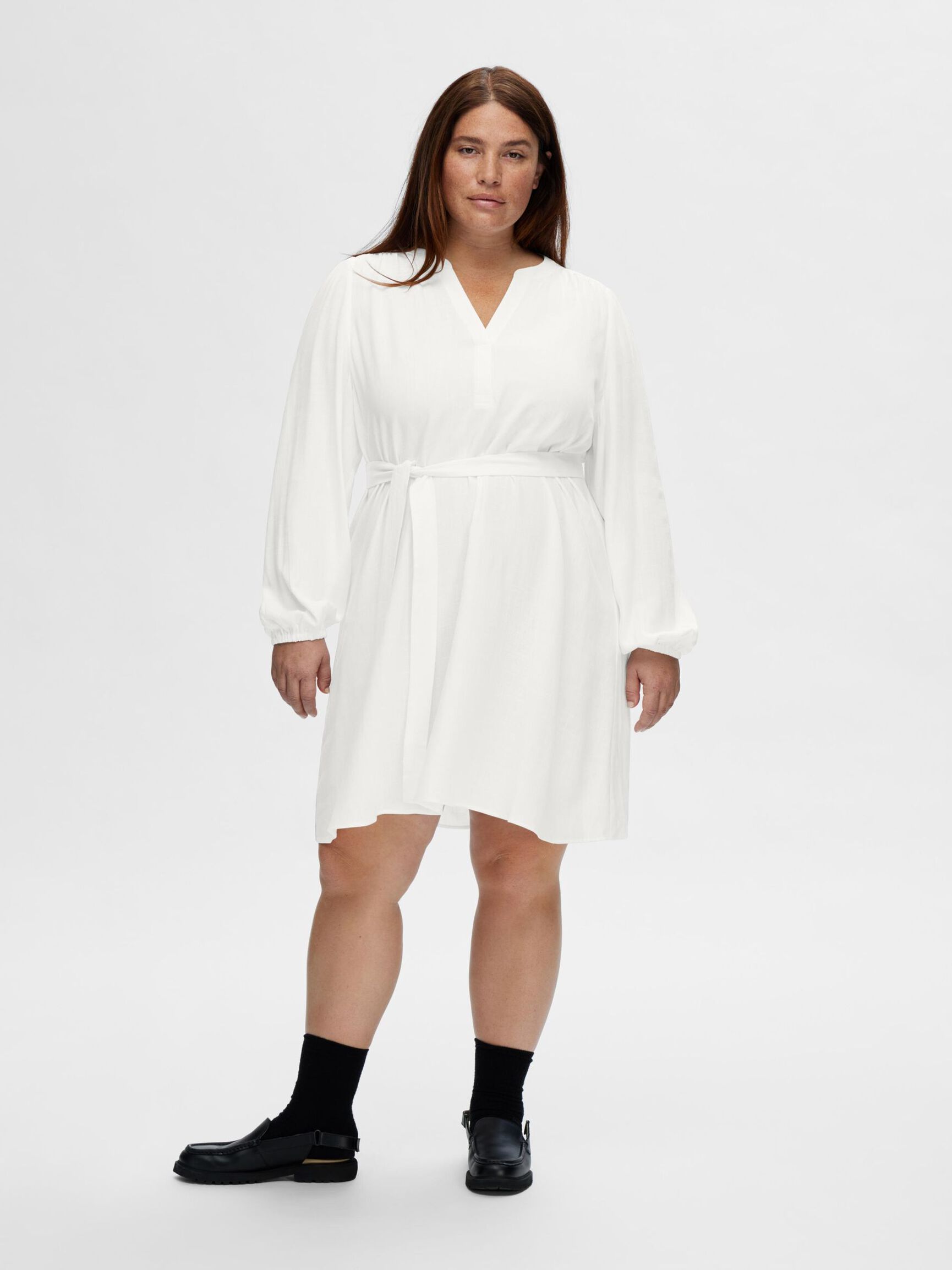 VISCOSEMIX MINI JURK, Snow White, highres