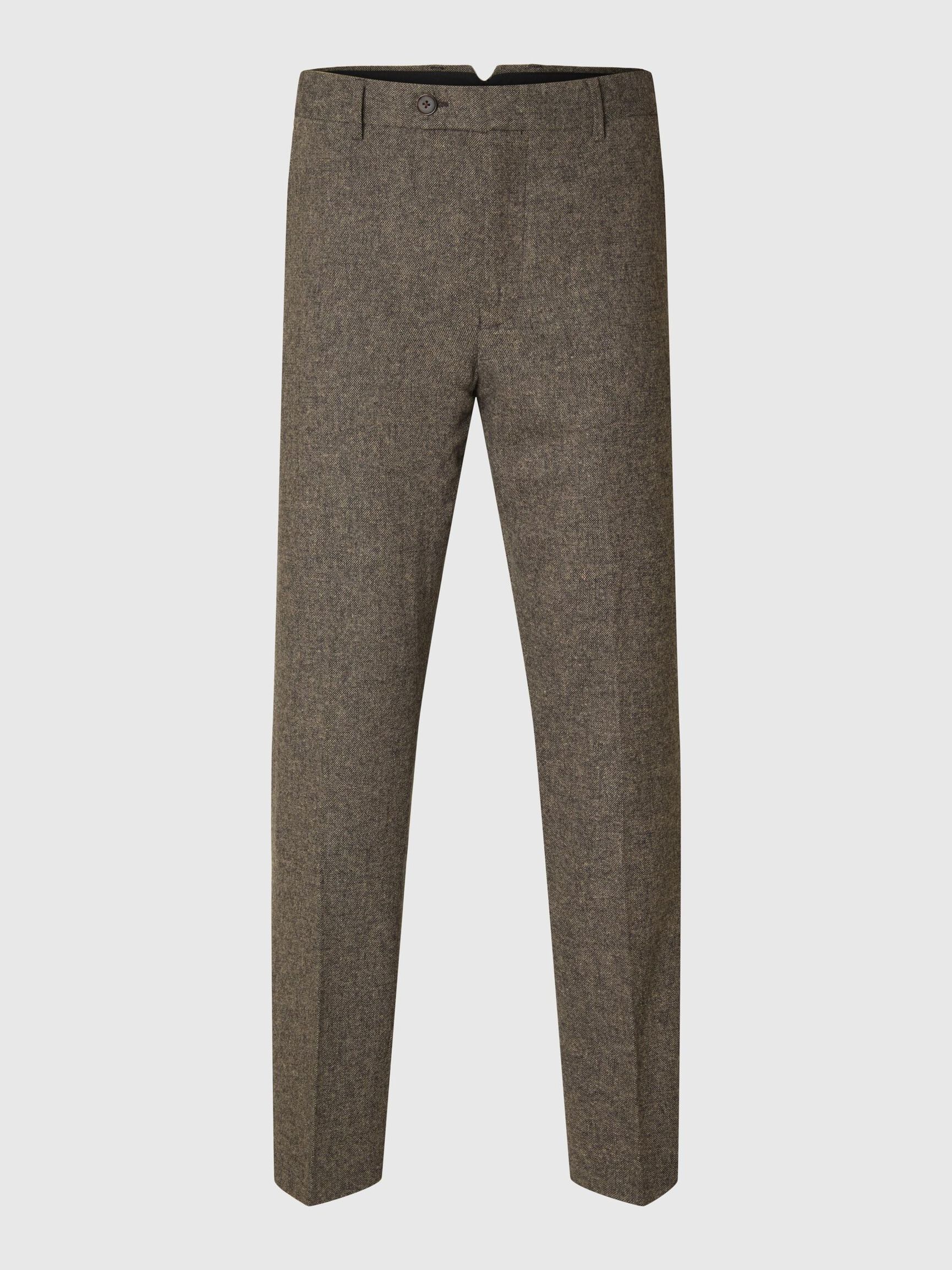 GERUIT WOLMIX PANTALON, Brownie, highres