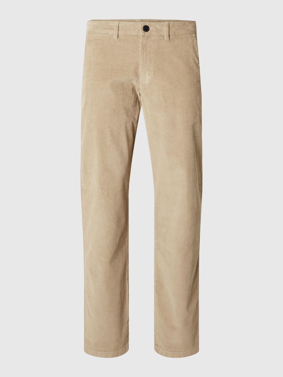 Selected CORDUROY STRAIGHT-LEG TROUSERS, Chinchilla, highres - 16090142_Chinchilla_001.jpg