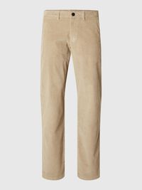 CORDUROY RECHTE BROEK, Chinchilla, highres