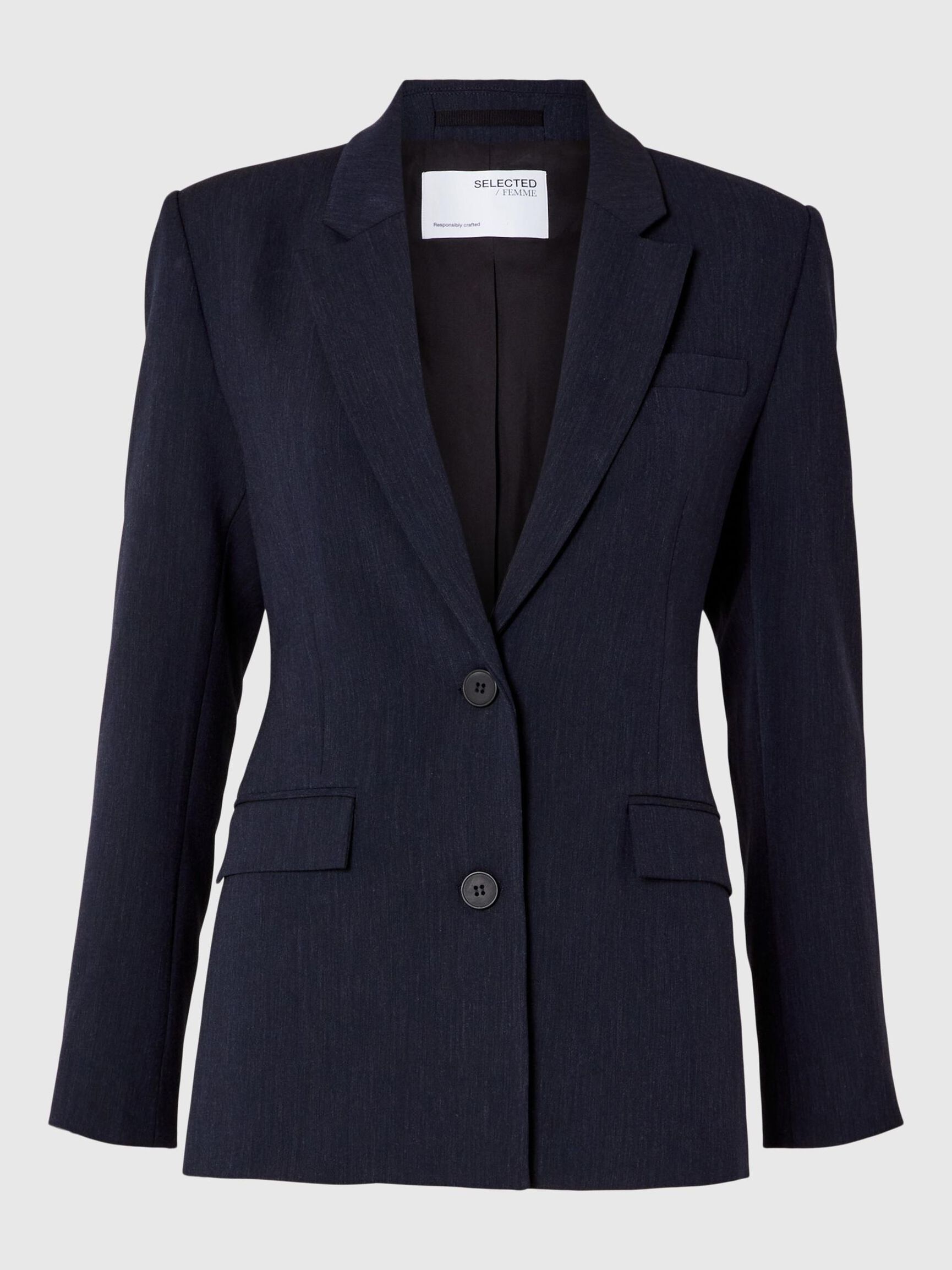 VISCOSEMIX KLASSIEK BLAZER, Dark Sapphire, highres