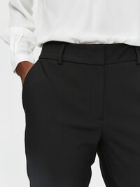 TAPERED TROUSERS, Black, highres